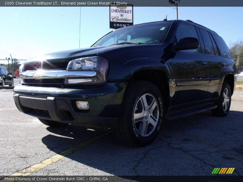 Emerald Jewel Green Metallic / Ebony 2005 Chevrolet TrailBlazer LT