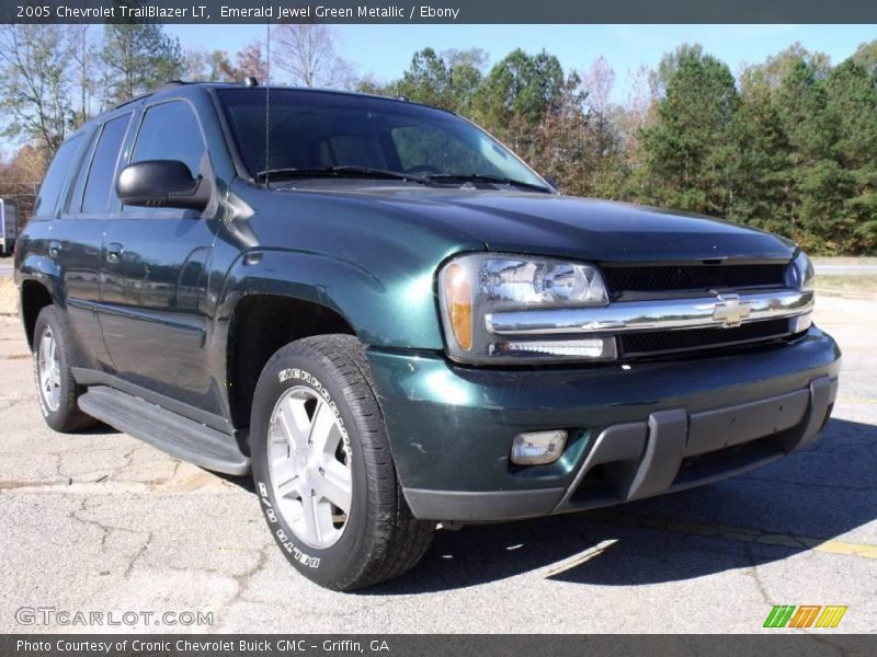 Emerald Jewel Green Metallic / Ebony 2005 Chevrolet TrailBlazer LT