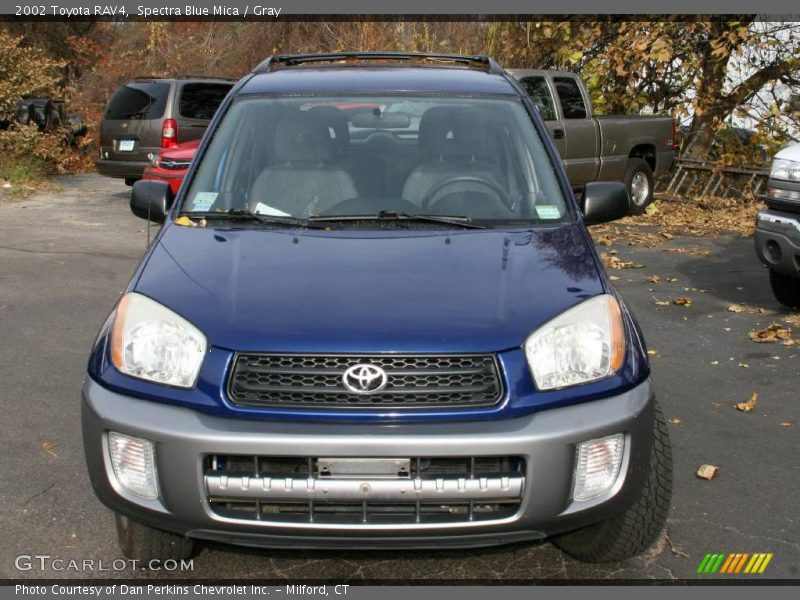 Spectra Blue Mica / Gray 2002 Toyota RAV4