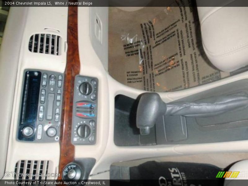 White / Neutral Beige 2004 Chevrolet Impala LS