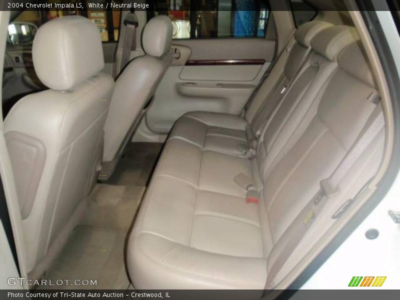 White / Neutral Beige 2004 Chevrolet Impala LS