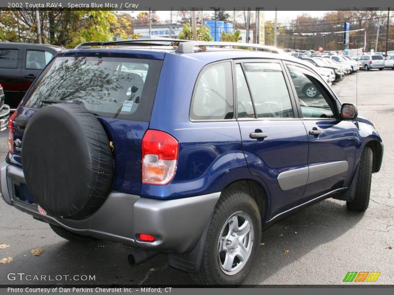 Spectra Blue Mica / Gray 2002 Toyota RAV4