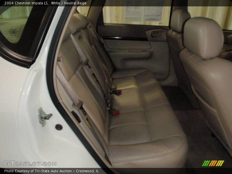 White / Neutral Beige 2004 Chevrolet Impala LS