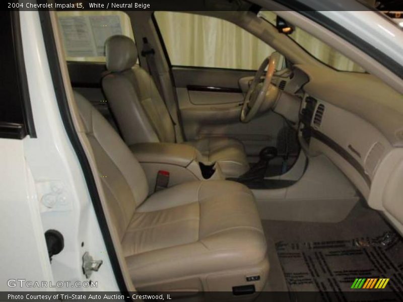White / Neutral Beige 2004 Chevrolet Impala LS