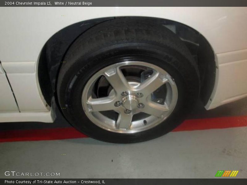 White / Neutral Beige 2004 Chevrolet Impala LS