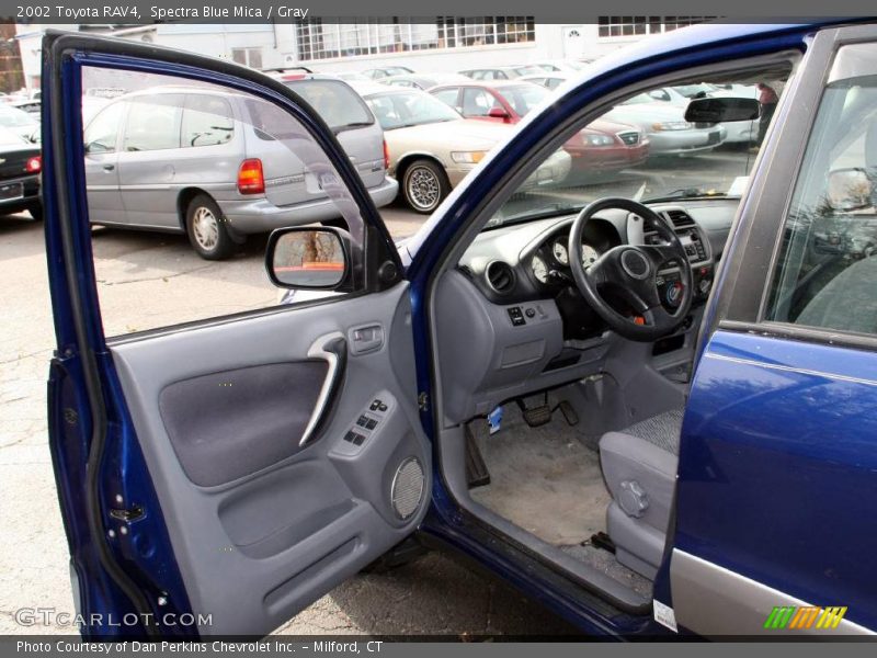 Spectra Blue Mica / Gray 2002 Toyota RAV4