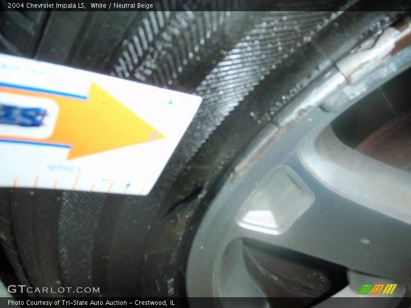 White / Neutral Beige 2004 Chevrolet Impala LS