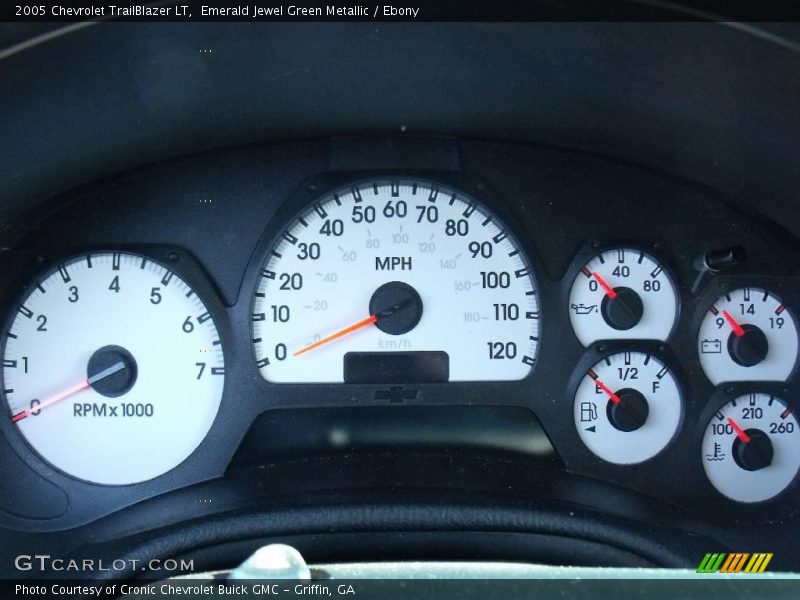 Emerald Jewel Green Metallic / Ebony 2005 Chevrolet TrailBlazer LT