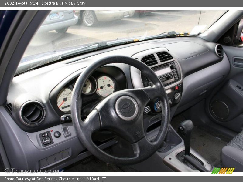 Spectra Blue Mica / Gray 2002 Toyota RAV4