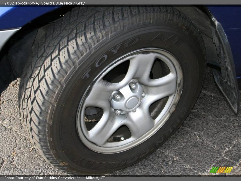 Spectra Blue Mica / Gray 2002 Toyota RAV4