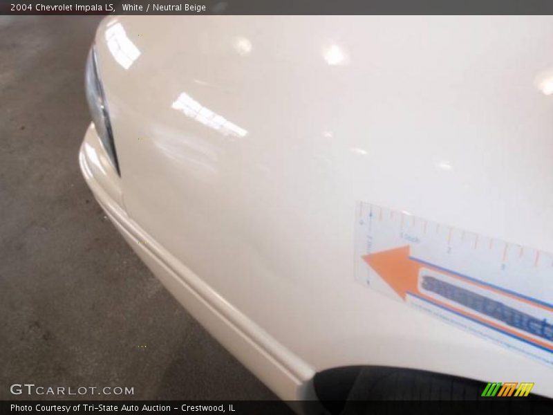 White / Neutral Beige 2004 Chevrolet Impala LS