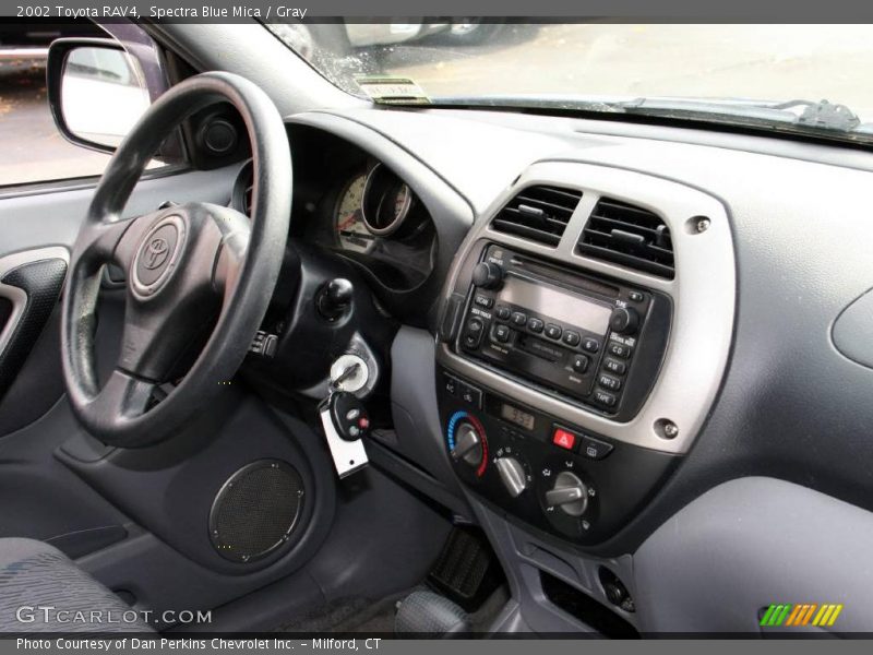 Spectra Blue Mica / Gray 2002 Toyota RAV4