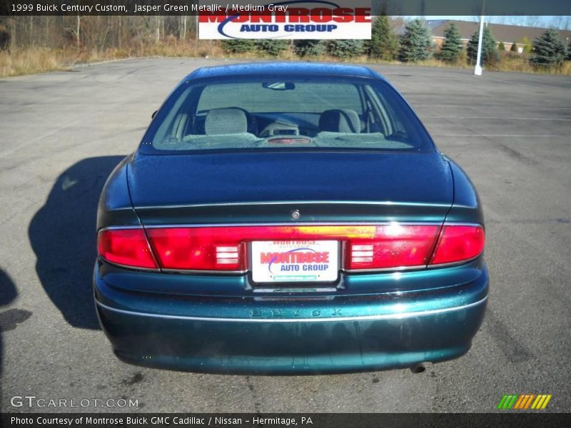 Jasper Green Metallic / Medium Gray 1999 Buick Century Custom