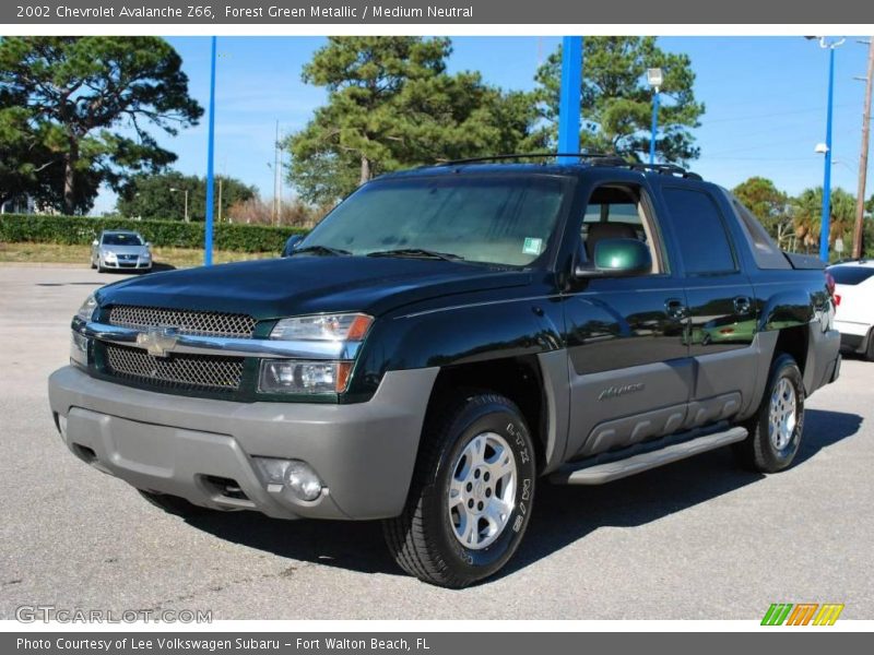 Forest Green Metallic / Medium Neutral 2002 Chevrolet Avalanche Z66