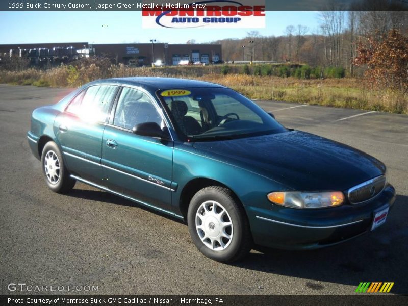 Jasper Green Metallic / Medium Gray 1999 Buick Century Custom