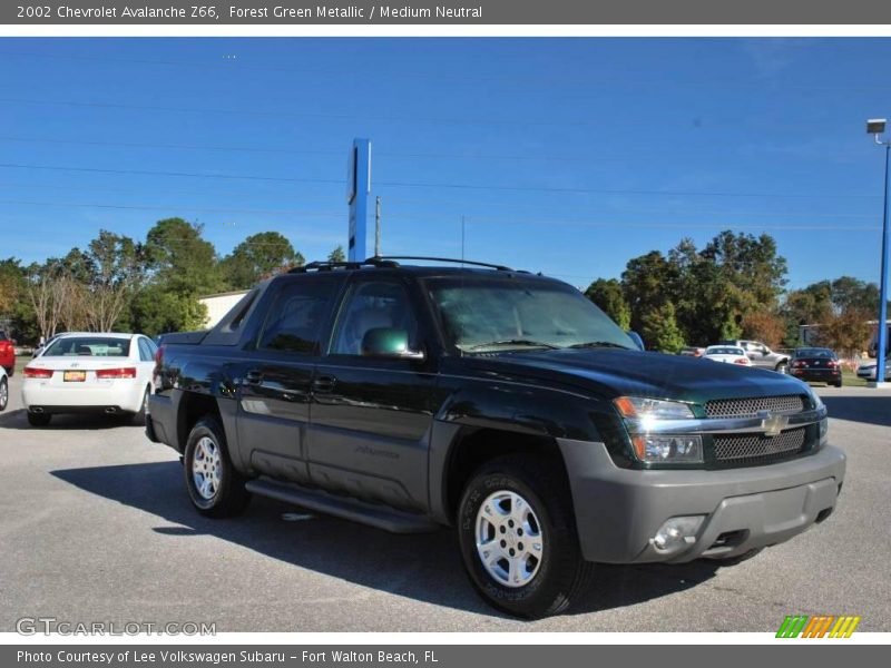 Forest Green Metallic / Medium Neutral 2002 Chevrolet Avalanche Z66