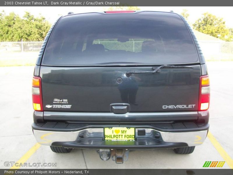 Dark Gray Metallic / Gray/Dark Charcoal 2003 Chevrolet Tahoe LT