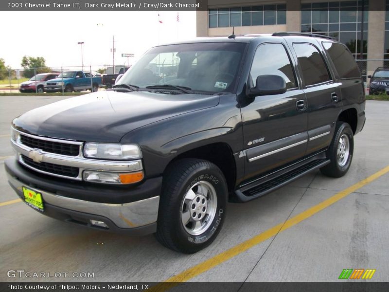 Dark Gray Metallic / Gray/Dark Charcoal 2003 Chevrolet Tahoe LT