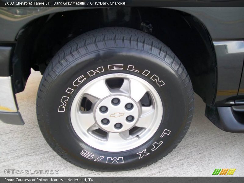 Dark Gray Metallic / Gray/Dark Charcoal 2003 Chevrolet Tahoe LT
