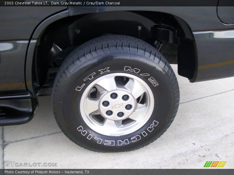 Dark Gray Metallic / Gray/Dark Charcoal 2003 Chevrolet Tahoe LT