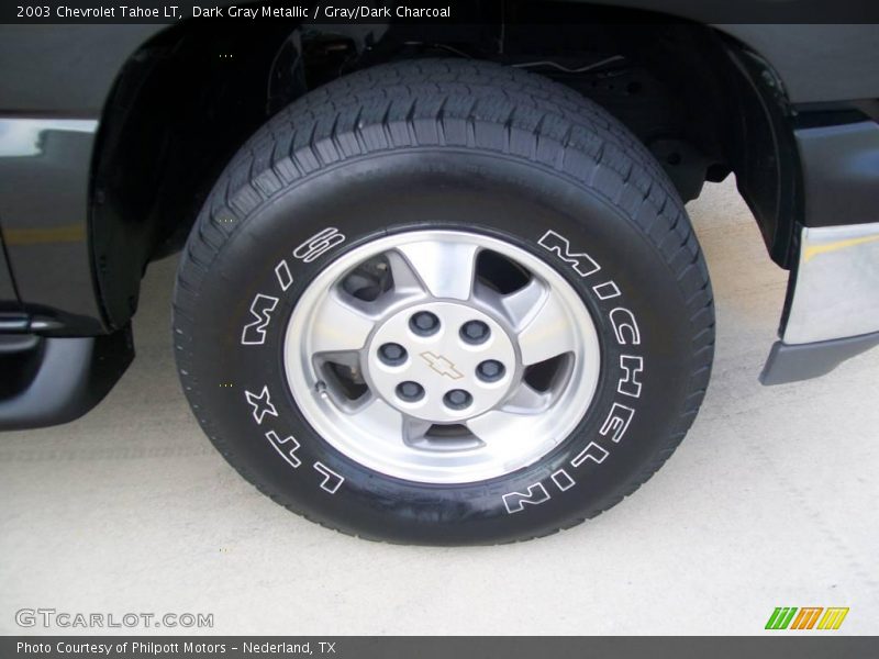 Dark Gray Metallic / Gray/Dark Charcoal 2003 Chevrolet Tahoe LT