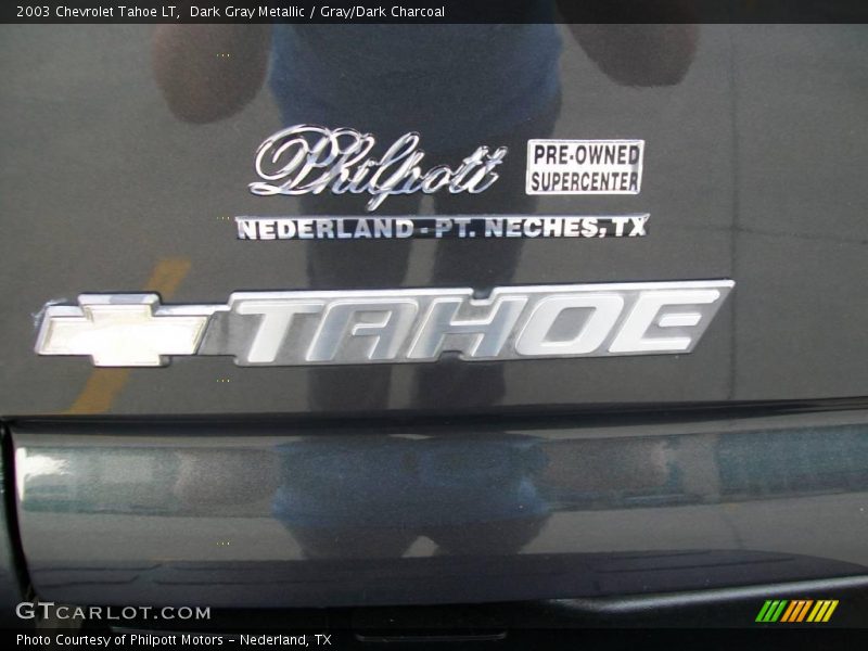 Dark Gray Metallic / Gray/Dark Charcoal 2003 Chevrolet Tahoe LT