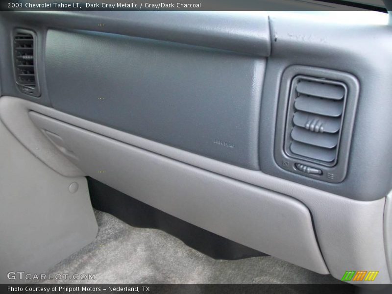 Dark Gray Metallic / Gray/Dark Charcoal 2003 Chevrolet Tahoe LT