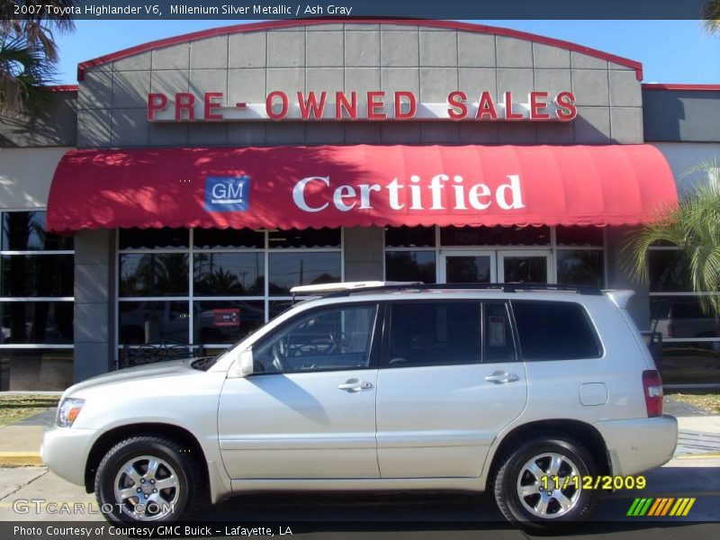 Millenium Silver Metallic / Ash Gray 2007 Toyota Highlander V6
