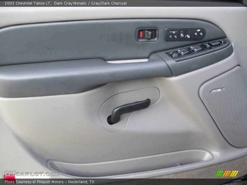 Dark Gray Metallic / Gray/Dark Charcoal 2003 Chevrolet Tahoe LT