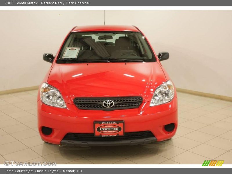 Radiant Red / Dark Charcoal 2008 Toyota Matrix