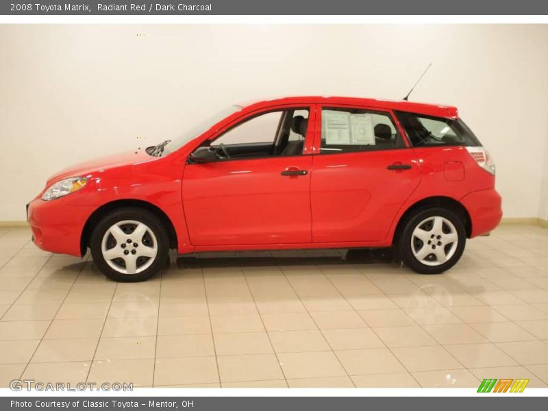 Radiant Red / Dark Charcoal 2008 Toyota Matrix