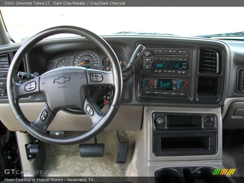 Dark Gray Metallic / Gray/Dark Charcoal 2003 Chevrolet Tahoe LT