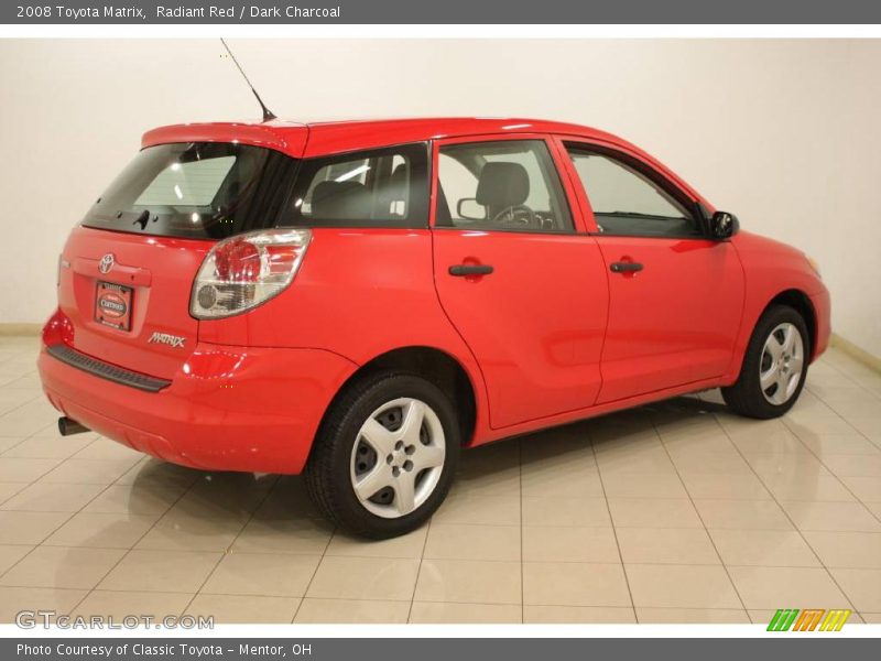 Radiant Red / Dark Charcoal 2008 Toyota Matrix