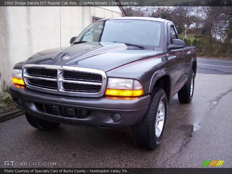 Graphite Metallic / Dark Slate Gray 2002 Dodge Dakota SXT Regular Cab 4x4