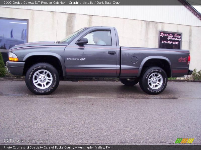 Graphite Metallic / Dark Slate Gray 2002 Dodge Dakota SXT Regular Cab 4x4