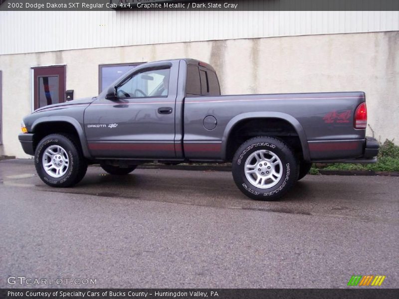 Graphite Metallic / Dark Slate Gray 2002 Dodge Dakota SXT Regular Cab 4x4