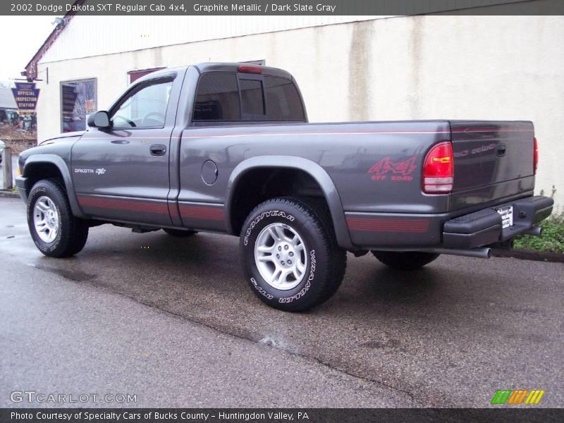Graphite Metallic / Dark Slate Gray 2002 Dodge Dakota SXT Regular Cab 4x4