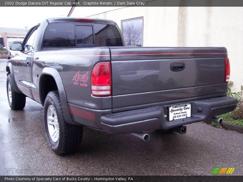 Graphite Metallic / Dark Slate Gray 2002 Dodge Dakota SXT Regular Cab 4x4