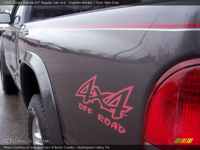 Graphite Metallic / Dark Slate Gray 2002 Dodge Dakota SXT Regular Cab 4x4