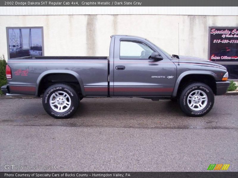 Graphite Metallic / Dark Slate Gray 2002 Dodge Dakota SXT Regular Cab 4x4