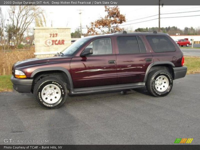 Deep Molten Red Pearlcoat / Dark Slate Gray 2003 Dodge Durango SXT 4x4