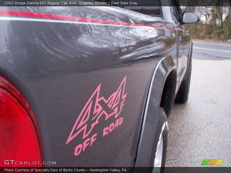 Graphite Metallic / Dark Slate Gray 2002 Dodge Dakota SXT Regular Cab 4x4