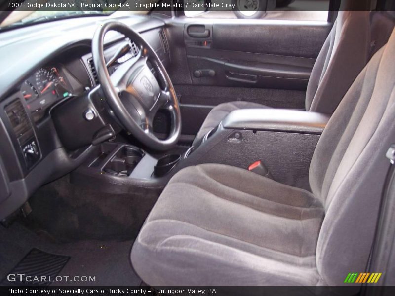 Graphite Metallic / Dark Slate Gray 2002 Dodge Dakota SXT Regular Cab 4x4