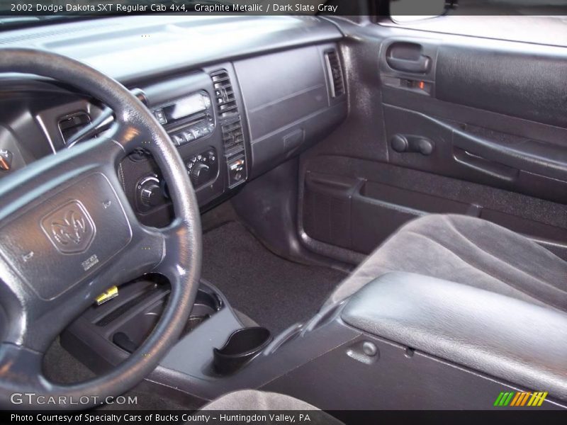 Graphite Metallic / Dark Slate Gray 2002 Dodge Dakota SXT Regular Cab 4x4