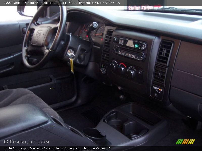 Graphite Metallic / Dark Slate Gray 2002 Dodge Dakota SXT Regular Cab 4x4