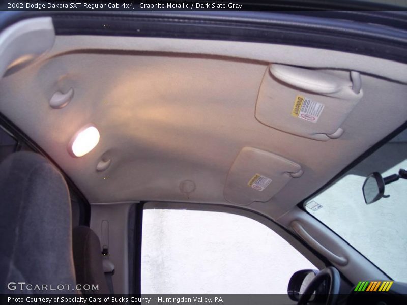 Graphite Metallic / Dark Slate Gray 2002 Dodge Dakota SXT Regular Cab 4x4