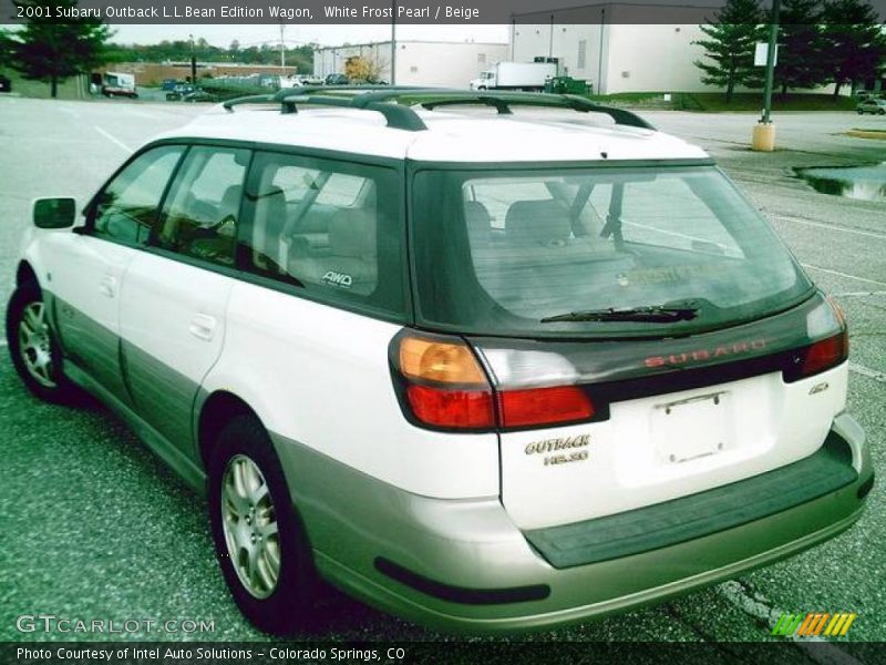 White Frost Pearl / Beige 2001 Subaru Outback L.L.Bean Edition Wagon