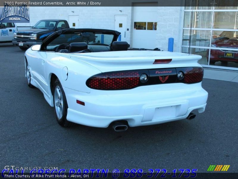 Arctic White / Ebony 2001 Pontiac Firebird Convertible