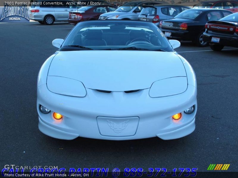 Arctic White / Ebony 2001 Pontiac Firebird Convertible
