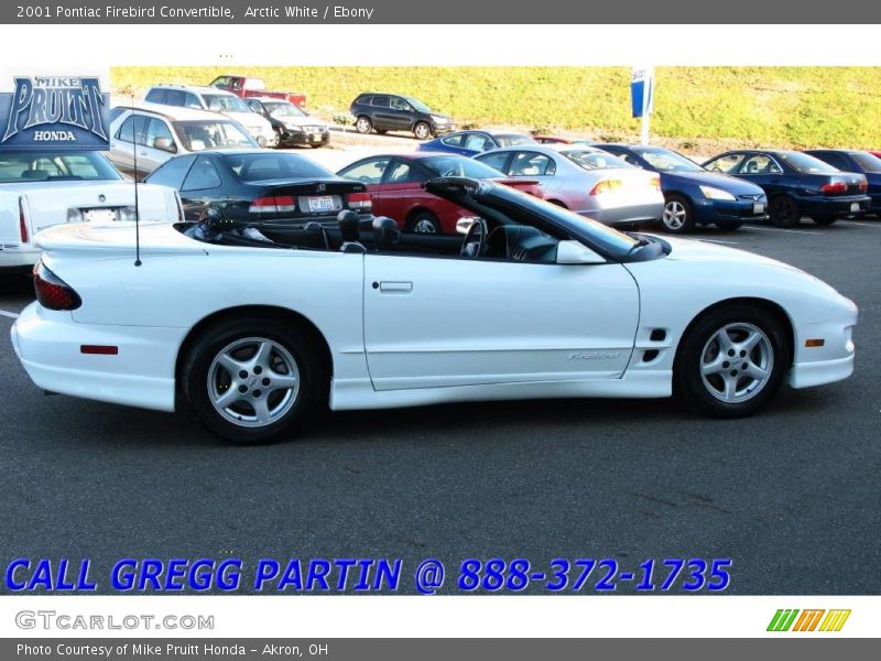 Arctic White / Ebony 2001 Pontiac Firebird Convertible